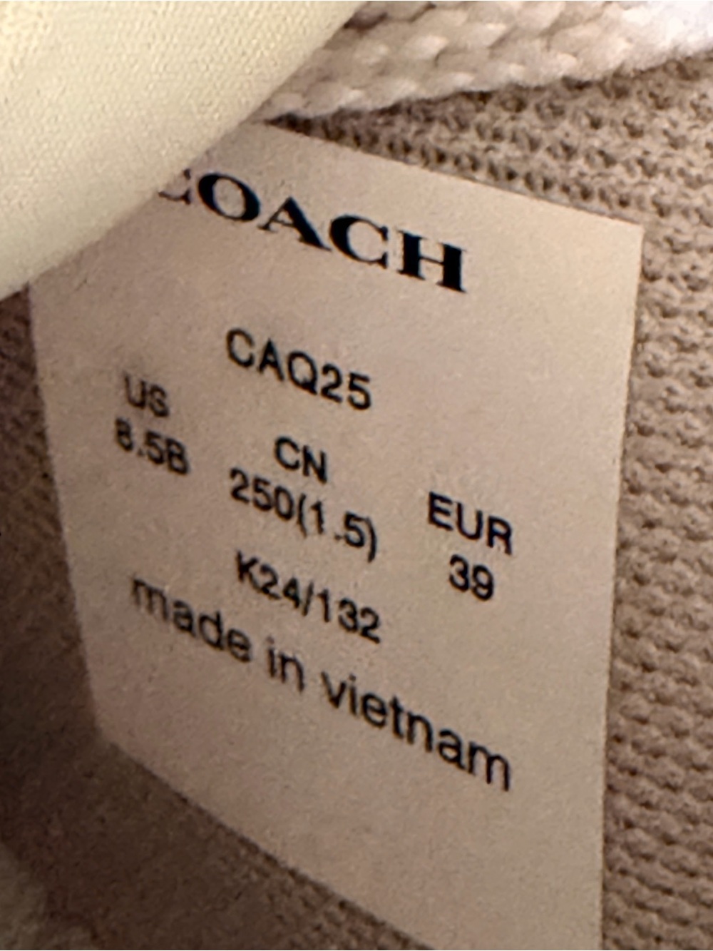 Coach Soho CAQ25 White Leather Sneakers Size 8.5B Gently Used - Picture 10 of 12